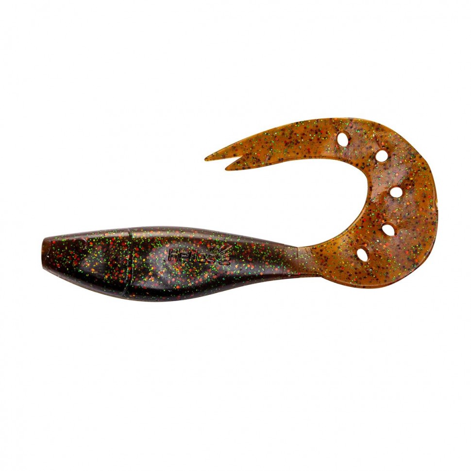 Твистер Helios Kasandra 4"29/10,9см, цвет Star Oil 5 шт HS-34-042 , 